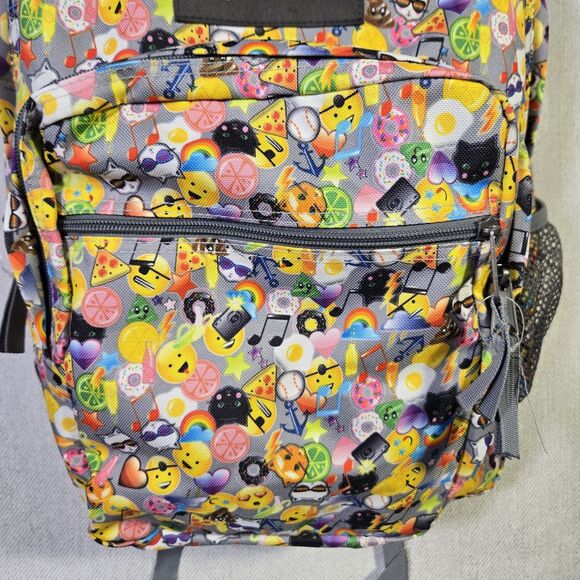 Jansport Trans Emoji Backpack School Multi Emoticon Laptop - Picture 2 of 11